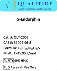 α-Endorphin, endogenous opioid peptide as pain modulator