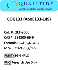 ApoE Mimetic Peptide COG133