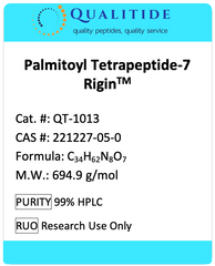 Palmitoyl Tetrapeptide-7 (Rigin™, Lipopeptide)_chemical info