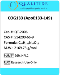 ApoE Mimetic Peptide COG133_Chemical Info
