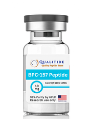 BPC-157 Peptide 10mg vial for research use with 99% purity, quality peptide product made in USA.