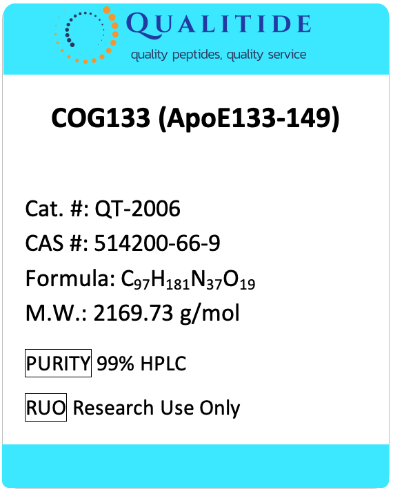 ApoE Mimetic Peptide COG133_Chemical Info