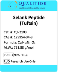 Selank (Tuftsin) Peptide_Chemical Info